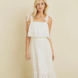 Eyelet Midi Dress | Worn once